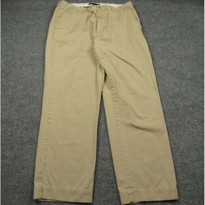 Polo Ralph Lauren Pants Mens 35X29.5 Beige Chino Classic Fit‎ Academia Tag 35x32